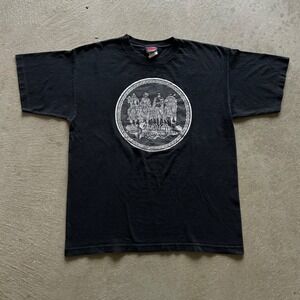 Vintage 90s Highlander Shirt Size XL Black The Four Horsemen TV Movie Promo